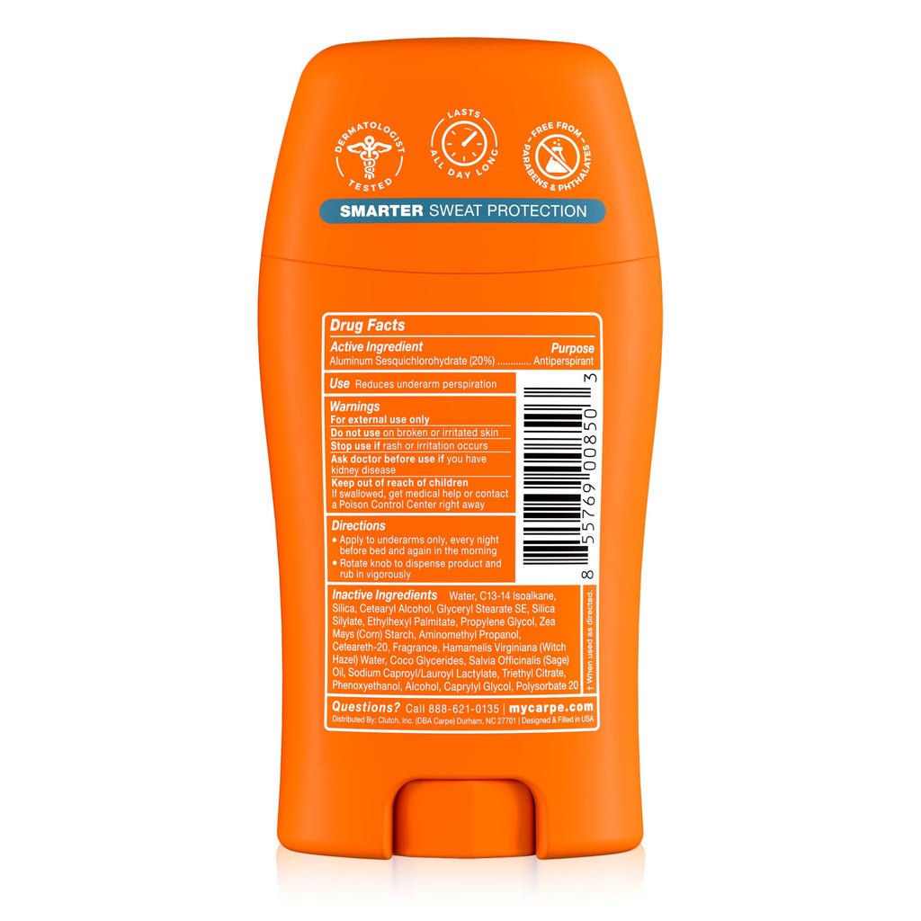 Carpe 100-Hour Antiperspirant Deodorant, Mountain Breeze - 2 Pack