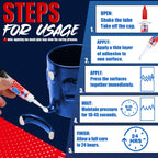 ALECPEA Super Glue, 48 X 3g, Liquid Instant Glue for Metal and Ceramic