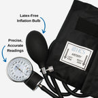HCS Extra Large Blood Pressure Bracelet, Manual BP Cuff for Adults, Manual Blood Pressure Arm Monitor, Aneroid Sphygmomanometer, Medical Grade, Home Use, Elderly Care,