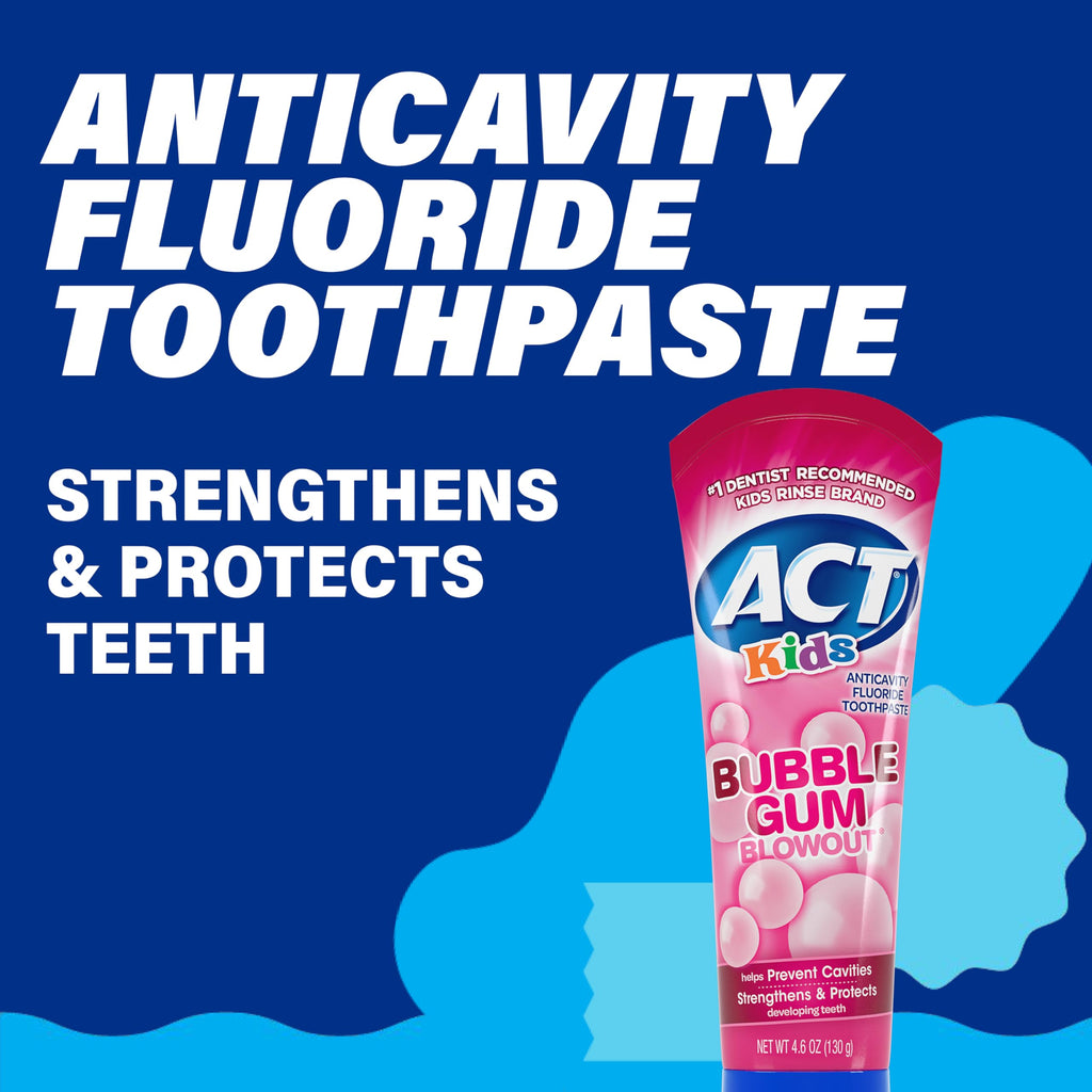 ACT Kids Anticavity Fluoride Toothpaste 4.6 oz. Wild Watermelon