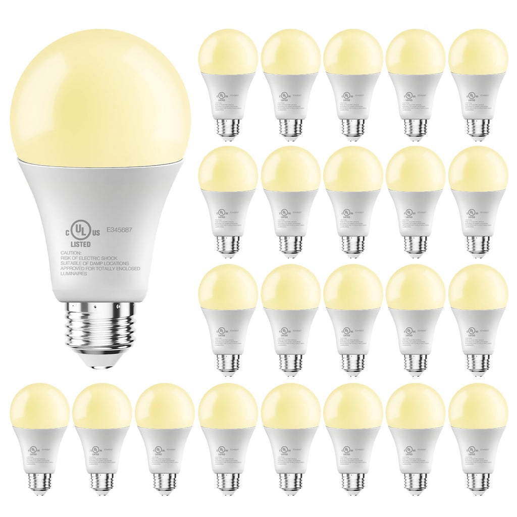 DAYBETTER LED Light Bulbs, A19 2700K Warm Light Bulbs 100 Watt Equivalent, 1500LM Warm White Led Bulbs, E26 Standard Base, Non-Dimmable, 15 Watt Lightbulbs for Home Office, 24 Pack