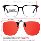 VIEWBETTER 3 Pack Clip On Blue Light Blocking Glasses for Eyes Strain/Light-Sensitive Flip Up Computer Gaming Glasses BL1008