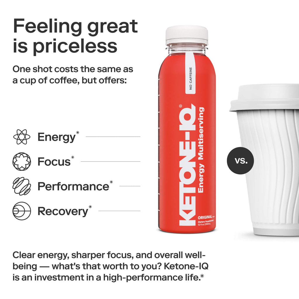 Ketone-IQ Exogenous Ketone Supplement Drink – 30 Servings with 10 g Ketones per Serving | Fast Ketosis Support, Energy & Mental Focus | Sugar-Free, Salt-Free, Caffeine Free