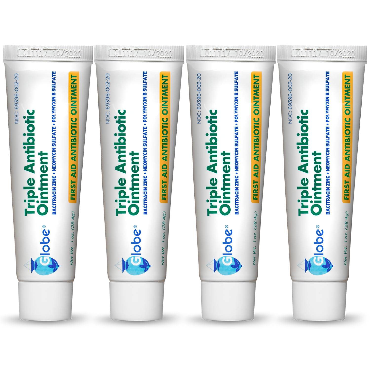 Globe Triple Antibiotic Ointment First Aid Care 1 oz, 4-Pack