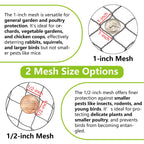 POYEE 30 x 30 FT Bird Netting for Garden Woven Mesh Garden Netting for Plants, Vegetable, Fruit Trees, Blueberry Bushes, Strawberries Against Birds, Deer, Squirrels and Other Animals