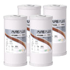 PUREPLUS 5 Micron 10" x 4.5" Whole House PP Sediment Resin Composite Water Softener Filter Cartridge for GE FXHTC,GXWH40L,GXWH35F,GNWH38S,Culligan RFC-BBSA,WRC25HD,Pentek RFC-BB,4Pack