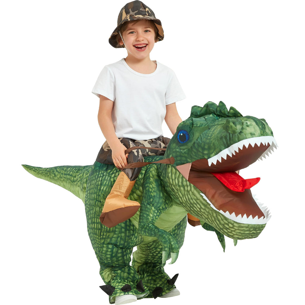 Inflatable Dinosaur Costume for Kids,Blow Up Halloween T Rex Suit (2-3Yrs)