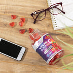 Vitamin C Gummies - 100% of Daily Vitamin C & Sugar Free - Immune Support with Powerful Antioxidants - Nature's Vegan VitaminC Dietary Supplement - Raspberry Flavor for Kids & Adults - 120 Gummies
