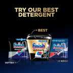 Finish Ultimate Dishwasher Pods, No Pre-Rinse Dishwasher Detergent Soap Removes Burnt-On Stain, with CycleSync Technology, Degreasing & Scrubbing Power, 76 Count