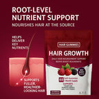 Vivikig Lumin Hair Growth Gummies – Daily Hair Nourishment with Biotin, Collagen & Botanical Extracts – Supports Thicker, Stronger & Healthier-Looking Hair – Mixed Berry Flavor, 60 Gummies (1)