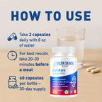 Silen Sense Calm Ears - Official Silen Sense CalmEars Advanced Formula Capsules Ear Health Support, SilenSense Pills Premium Natural Vitamins for Overall & Wellness, 60 Capsules for 1 Month