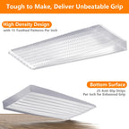 Flexible Plastic Shims 24pcs Kit Size Variety | Clear Leveling Kit for Home Improvement | Furniture Leg Stabilizers | Table & Toilet Shims - Trim-to-Fit Wedges | Stackable Design | Furniture Levelers
