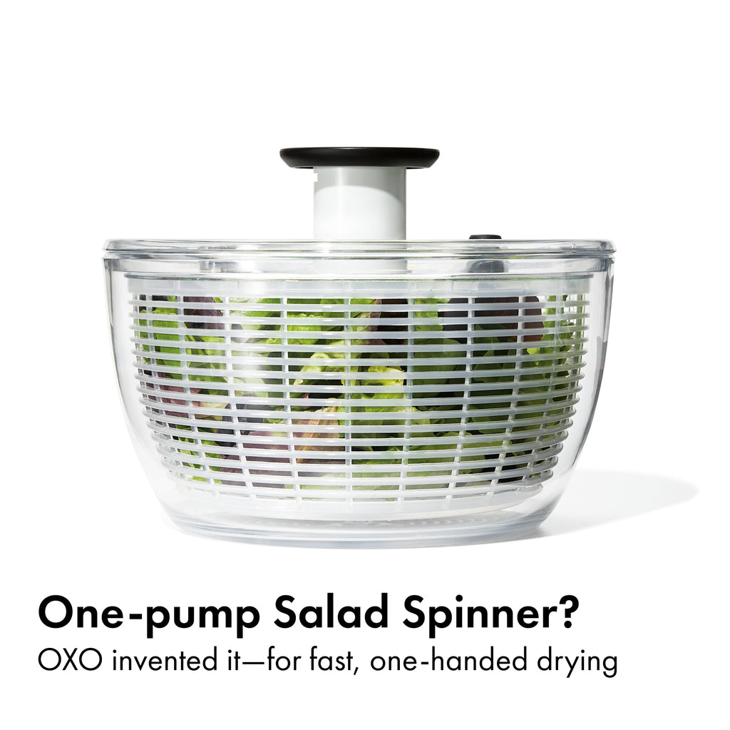 OXO Good Grips 6.22 Qt Salad Spinner, Vegetable Washer with Bowl & Strainer