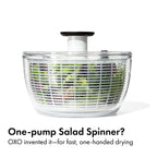 OXO Good Grips 6.22 Qt Salad Spinner, Vegetable Washer with Bowl & Strainer