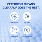 CLEARALIF laundry Fabric Softener Sheets, Fresh Linen Scent, 160 Loads, Eco Friendly, Great For Travel, Apartments, Dorms.