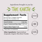 Organic Maca Root Capsules 1200 mg – Libido Support for Women Fast Acting & Potent | Female Maca Supplement | Energy Pills from Peru | Includes Black Pepper for Absorption | (2 Month Supply) 120 Ct