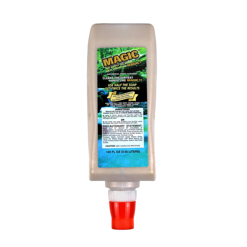 Zenex Magic Hand Soap - Industrial Hand Cleaner for Auto Mechanics | Shop Soap | Walnut Shell Scrubbers to Remove Grease, Oil, Ink & Paint | Moisturizing Ingredients | 3.55 L (1 Pack)