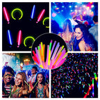 Glow Fever Glow Sticks 100pk Premium Glow In The Dark Light Up with Lanyards, For Party Supplies, Party Favors, Birthday, Halloween, Super Bright, Lasts Up to 12 hrs