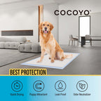 COCOYO Best Value Training Pads, 22" x 22", 100 Count, White & Blue Puppy Pads