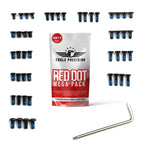 Eagle Precision Red Dot Mega Pack | 48 Pcs of M3, M4#6-32 Screws: 6mm, 8mm, 10mm 12mm for Precision Tools, Plates, and Red Dot Mounts | Includes Oval & Dome Head Torx Heads.