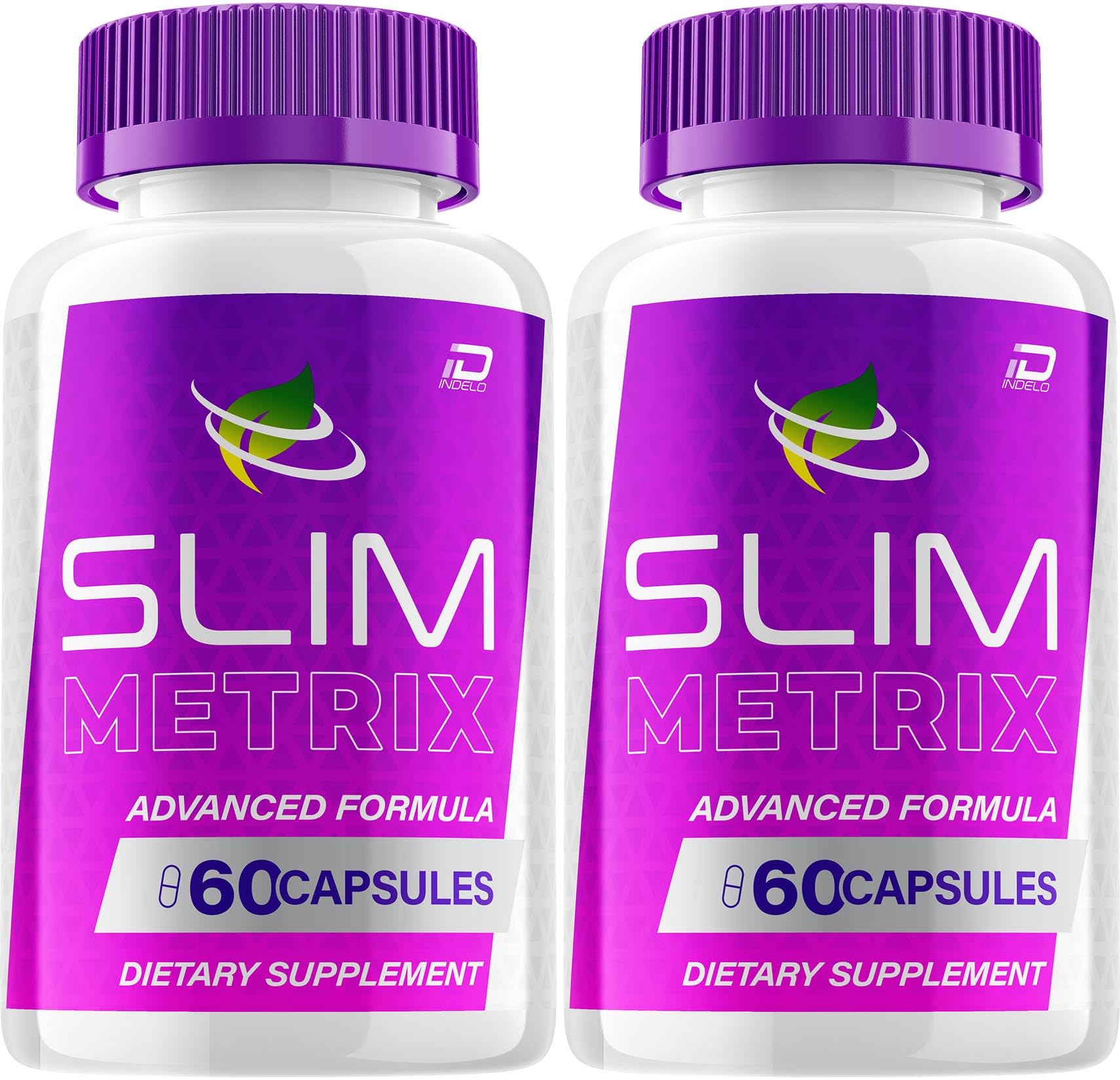 SlimMetrix Capsules – Natural Ingredients Advanced Formula 800MG Dietary Supplement (2 Pack - 120 Capsules)