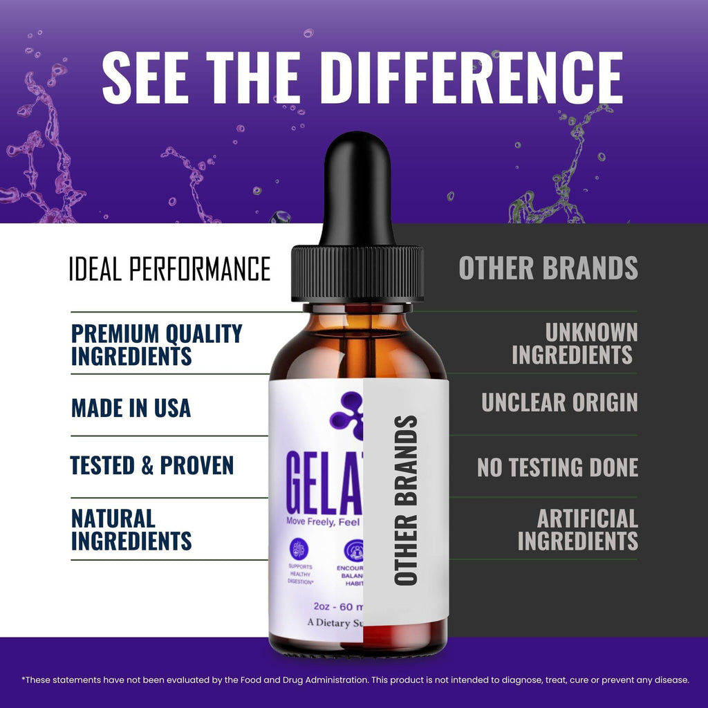 Gelatide Drops, Official Gelatide Supplement Droppers - Maximum Strength, All Natural Keto Liquid Droppers, Advanced Formula Sustain Active Lifestyle & Fitness Goals, Gela Tide Drops Reviews (2 Pack)
