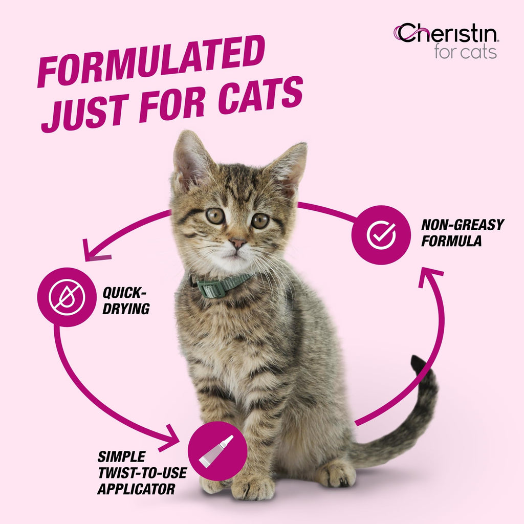 Cheristin Flea Treatment & Prevention for Cats Over 1.8 lbs, 1ct