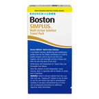Boston SIMPLUS Multi-Action Solution Travel Kit and Lens Case - from Bausch + Lomb, 1 fl oz (30 mL), Contact Lens Case Included (Pack of 3)