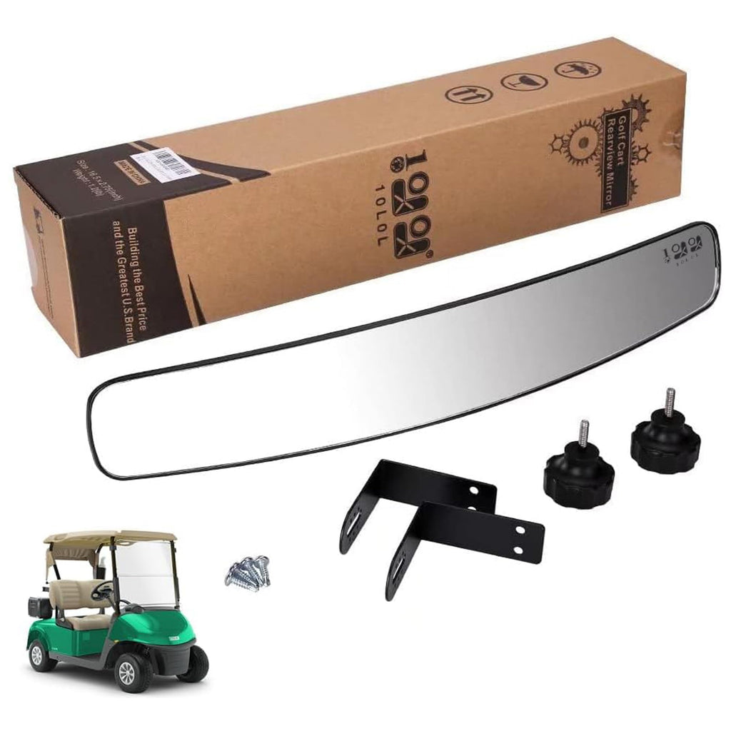 10L0L Golf Cart Mirror Rear View 16.5" Extra Wide 180 Degree Panoramic for Yamaha EZGO Club Car and Others (Classic)