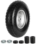FEILOONG 13 Inch Wheelbarrow Tire Flat Free 4.00-6 Tires, Universal Fit