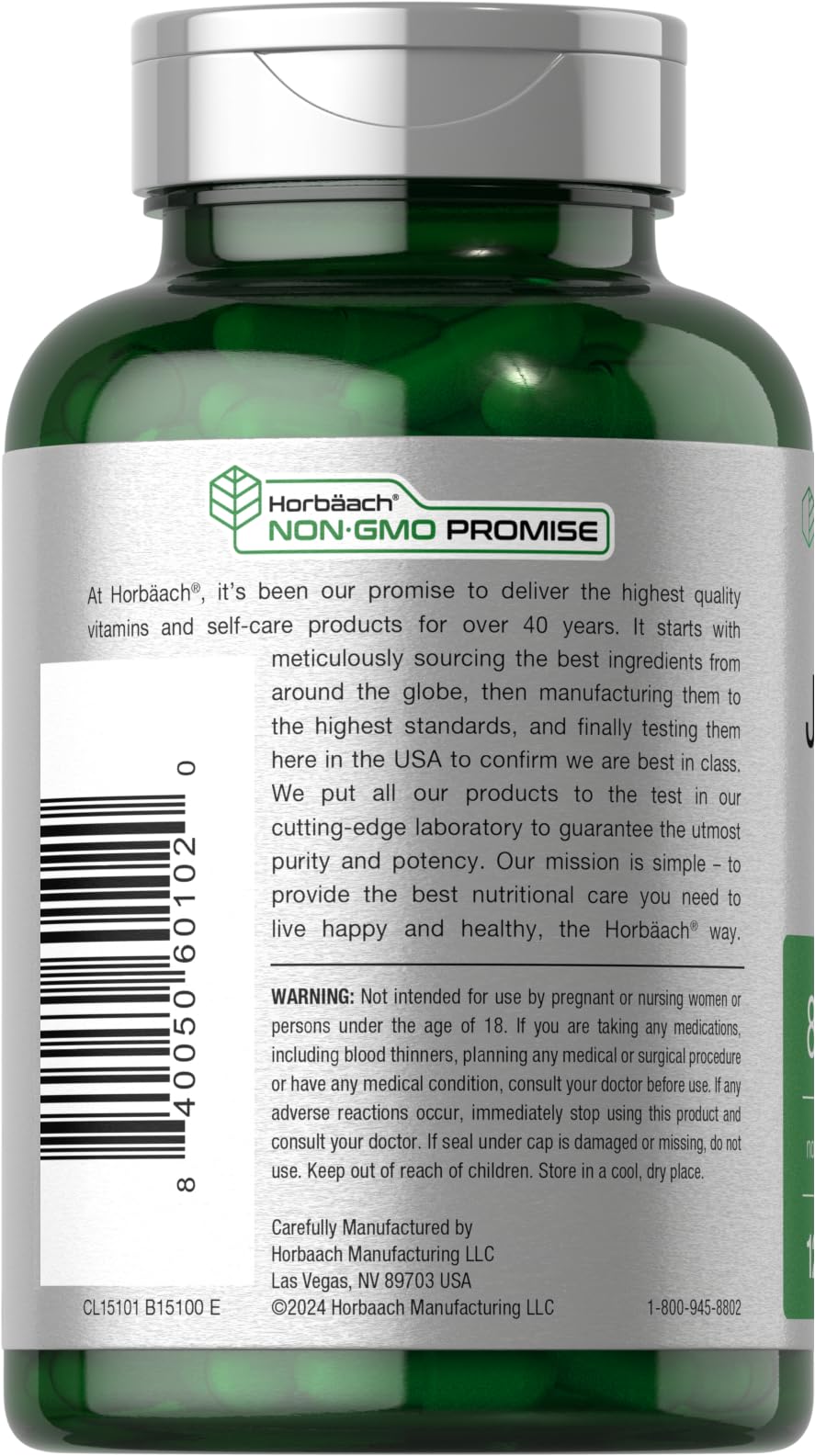 Horbäach Jiaogulan Capsules | 120 Count