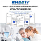 ZHEEYI Multipurpose 48" x 40" Positioning Bed Pad with Reinforced Handles - Reusable & Washable Transfer Sheet for Turning, Lifting & Repositioning - Double-Sided Nylon Fabric, Blue