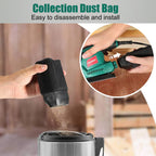 HYCHIKA Detail Sander, 14,000 OPM Compact Electric Sander Tool with 12 Pcs Sandpapers,Efficiency Dust Collection System,Suitable for Tight Spaces Sanding,Polishing,Removing Paint in Home Decoration