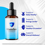 (2 Pack) Glucozen Drops - Official Gluco Zen Oral Liquid Drops Advanced Premium Formula Maximum Strength, All Natural Ingredients Vitamins for Overall Health & Wellness, 2 Bottles for 2 Months