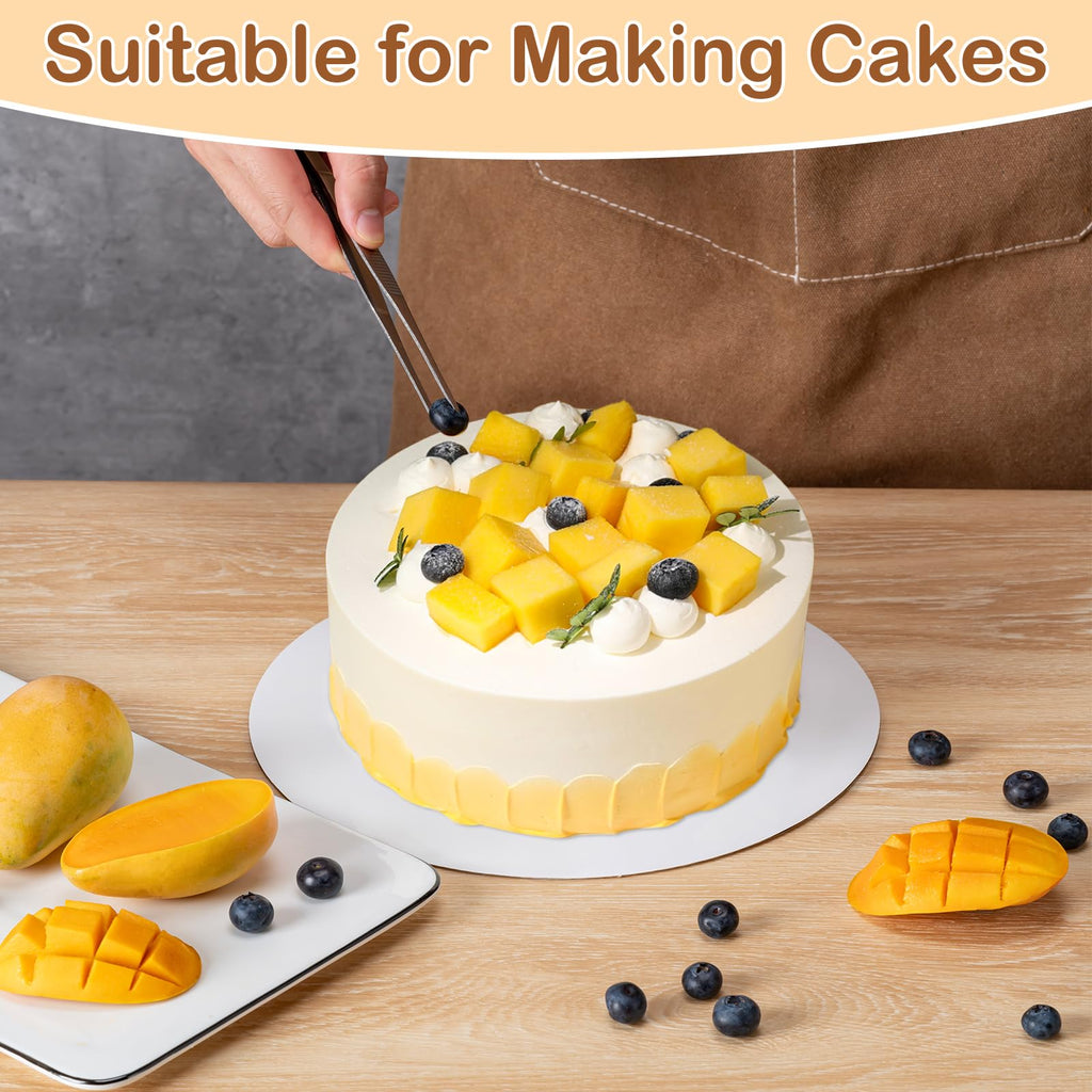 6 Pcs Cake Boards,White Cake Boards 10 inch Round,Oil-proof Cake Base