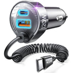 LISEN 120W for iPhone 18 17 16 Pro Max Car Charger USB C Fast Charge
