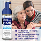 Welmedix Rinse Free Cleansing Foam, 3 in 1 Body Wash, Shampoo and Personal Cleanser for Elderly, Incontinence and Infant Care, Hospital Grade, Sulfate Free, Paraben Free (Pack of 3)