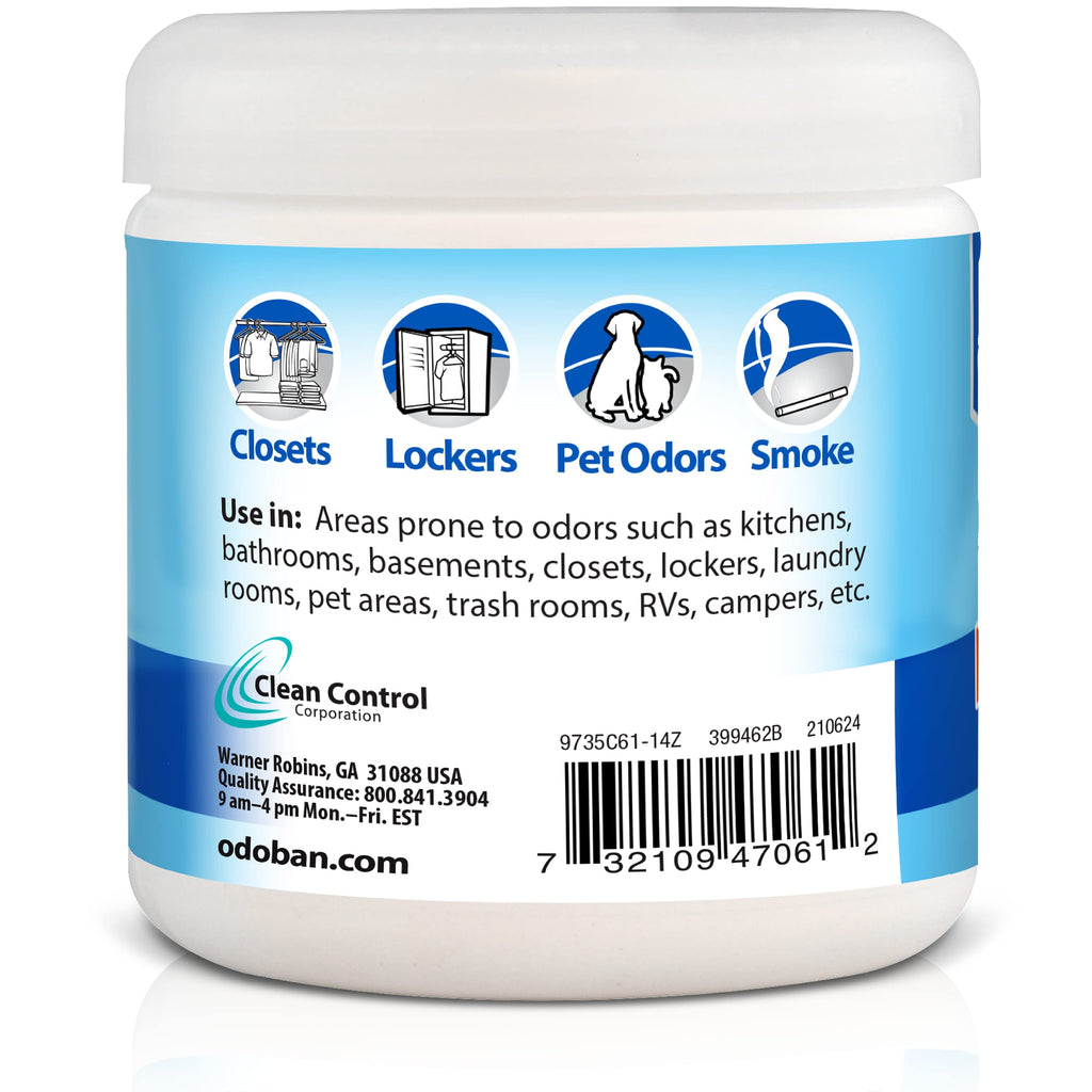 OdoBan Solid Odor Absorber Eliminator for Home and Small Spaces, Fresh Linen Scent, 14 Ounces Each, 9-Pack