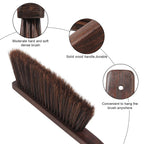 Dust Pan and Brush Set-Handheld Angled DustPan and Hand Broom Set, Large dust pan with handle,Heavy Duty Metal Dustpan and Brush Set Home For Small Item Sweeping Rubber Coated Easy to Grasp Handle