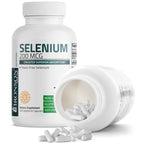 Bronson Selenium 200 mcg – Yeast Free Chelated Amino Acid Complex - Essential Trace Mineral with Superior Absorption, 360 Vegetarian Capsules