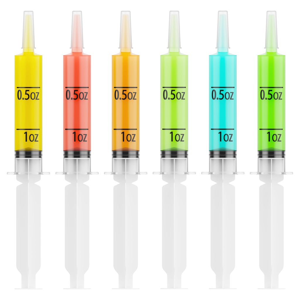 JOLLY PARTY 40Pack Jelly Shot Syringes, 1.5 oz Jelly Shot Syringe With Caps