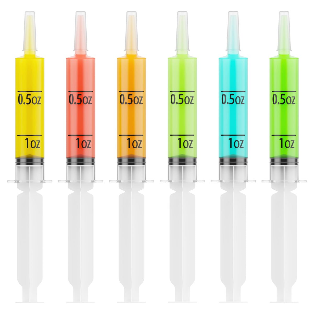 JOLLY PARTY 40Pack Jelly Shot Syringes, 1.5 oz Jelly Shot Syringe With Caps