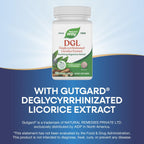 Nature's Way DGL Chewable Tablets, Soothing Digestive Relief*, For Occasional Stomach Upset*, Deglycyrrhizinated Licorice Extract, Gluten Free, Licorice Flavored, 100 Tablets (Packaging May Vary)