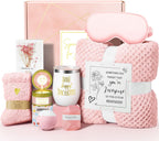 Birthday Gifts for Women Mom Her Friend Sister Wife Grandma, Self Care Gift Get Well Relaxing Spa Gift Basket Set