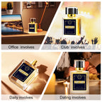Ycz Carnival Perfume Men Eau de Parfum Spray - Spicy Wood Lasting Vanilla Fragrance-Ideal Long-Lasting Men Perfumes, Carnival Cologne For Special Occasions Daily Elegance, 2.6oz(75ml)
