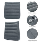 USHMA Inflatable Wedge Pillow, Portable Travel Wedge Pillow, Fast Inflation & Deflation Inflatable Wedge Pillows for Travel, Blow Up Sleeping Back Knee Bed