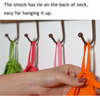 Lauthen.S Kids Art Smock, Toddler Painting Apron Long Sleeves with Pocket for Crafting Painting 2-12 Years(Purple,L)