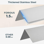 FORIOUS Toilet Paper Holder with Shelf, Commercial Toilet Paper Dispensers