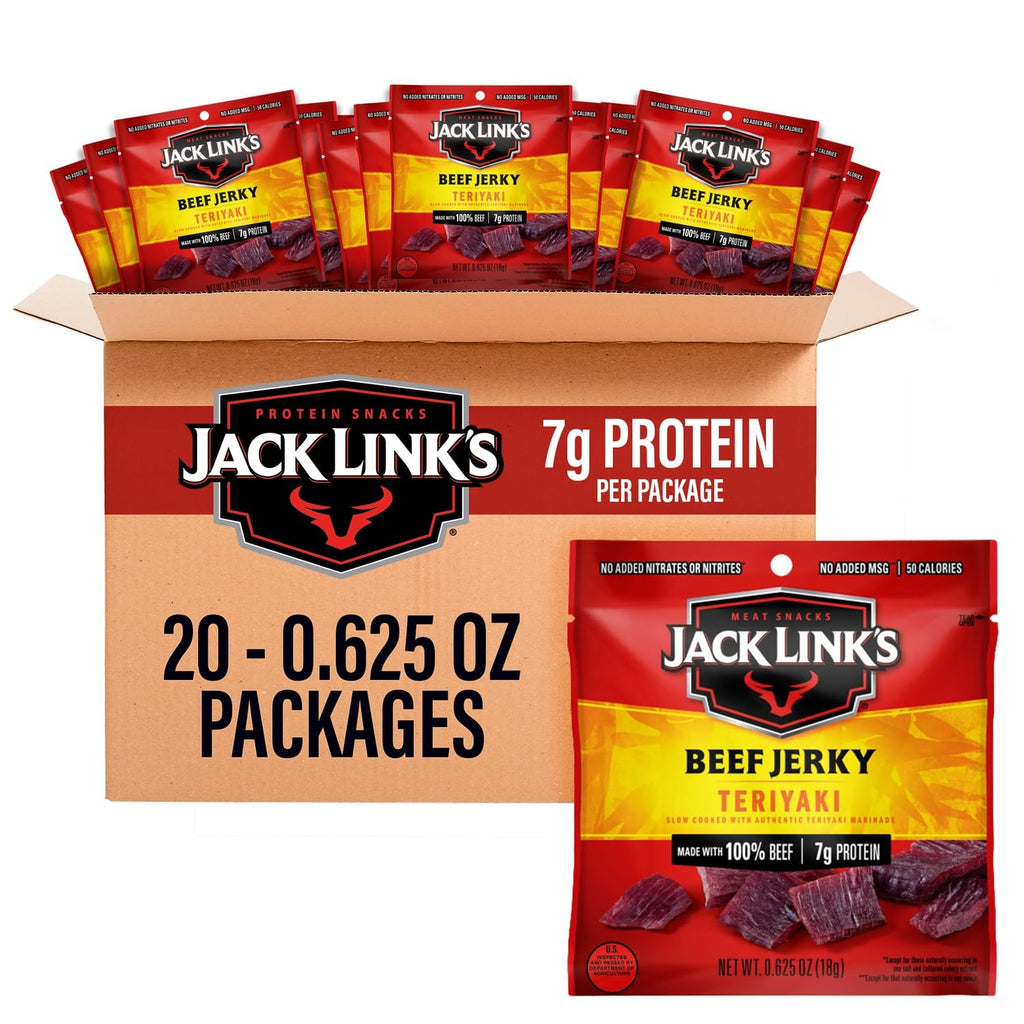 Jack Link's Teriyaki Beef Jerky Multipack - (20 Pack) 0.625 oz
