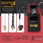 Telescoping Magnetic Pickup Tool Set, Inspection Mirror Telescoping, LED Flashlight, Cool Gadgets for Men, Father’s Day Gift, Gifts for Dad, Husband, Kids, Boyfriend, Magnet Stick (Red)